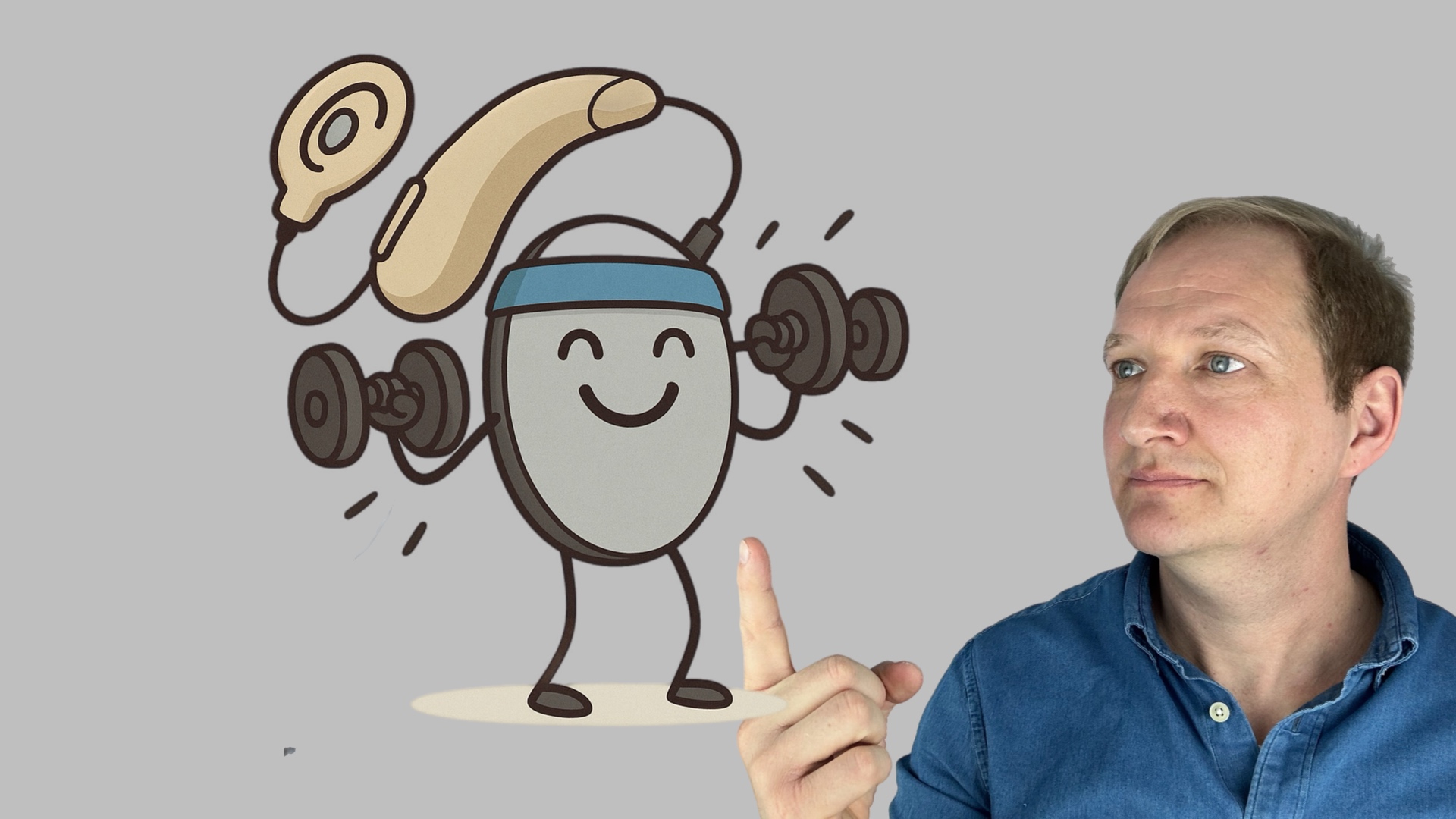 Ein trainierendes CI und Maximilian Bauer der mit dem Finger darauf zeigt